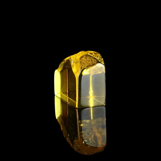 孤品17948天然琥珀带皮方章姓名章避邪收藏2.8*1.2*2.0cm 商品图3