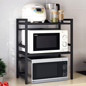 厨房多层落地微波炉置物架 免安装烤箱收纳架 水果蔬菜篮子储物架