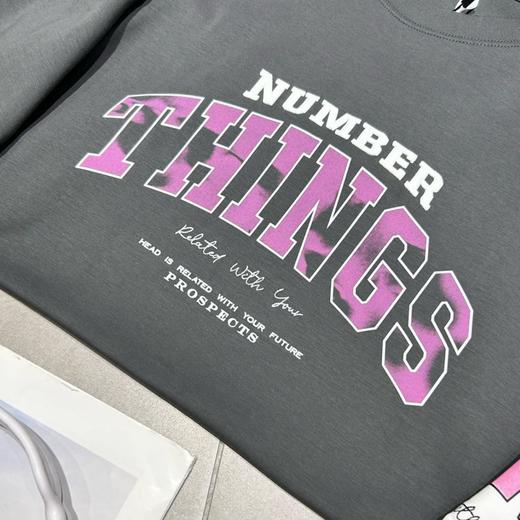 短袖T恤夏季复古宽松半袖薄款字母印花时尚上衣   YLZ-G006 商品图1