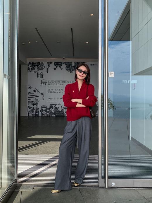 马*拉同款醋酸天丝西裤 商品图6