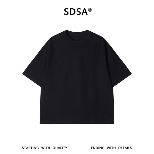 26T525SDSA男装2026新款高贵轻奢韩版简约纯色拼接领口短袖T恤百搭时尚 商品图1