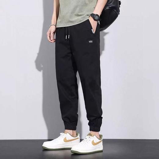 F031431春秋新款个性百搭棉涤混纺休闲面料束脚休闲长裤 商品图0