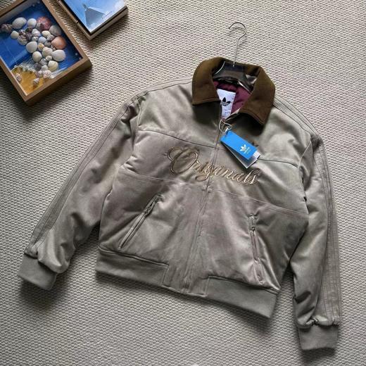 F031469复古麂皮灯芯绒翻领刺绣logo棒球服薄棉服 商品图0