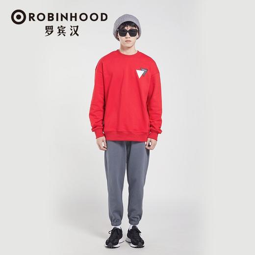 罗宾汉2026年新款时尚简约日常通勤百搭男女同款宽松舒适圆领卫衣 商品图2