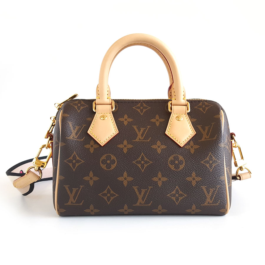 【98新】LV路易威登SPEEDY系列M46234老花黑肩带speedy 20手提单肩包女士120326HS33