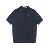 中性款纯棉短袖针织polo衫la 商品缩略图0