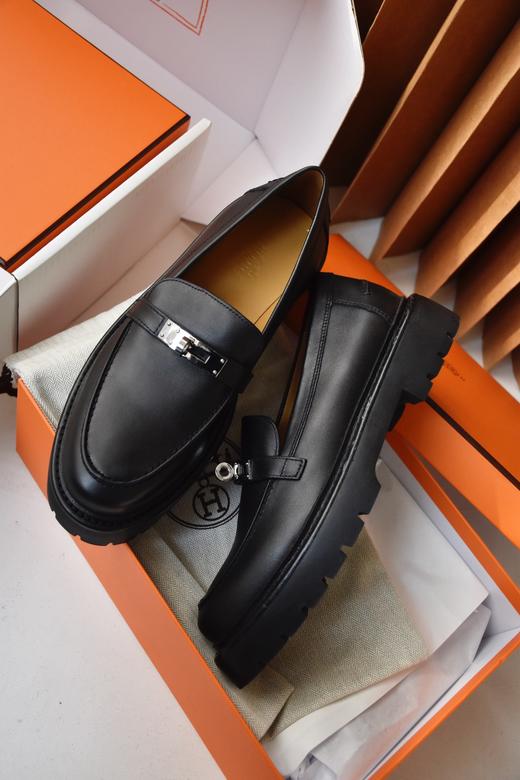 爱马仕Destin Kelly扣乐福鞋，视觉效果显腿长！顶级材质和细节工艺 商品图8