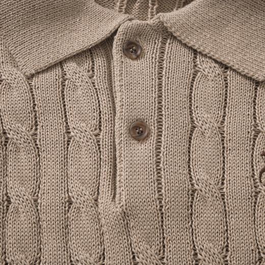 中性款纯棉短袖针织polo衫zh 商品图2