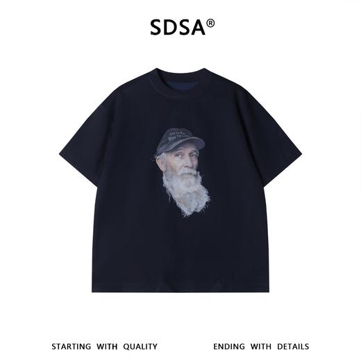 26T602SDSA男装2026新款高贵轻奢时尚简约人物印花圆领短袖T恤百搭时尚 商品图1
