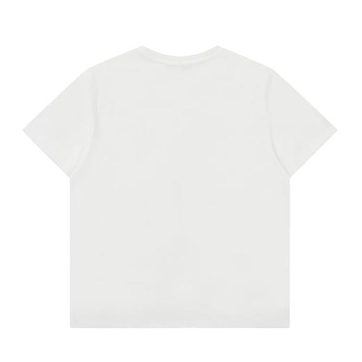 F031448美式复古做旧涂鸦音浪玫瑰印花圆领短袖t恤 商品图6