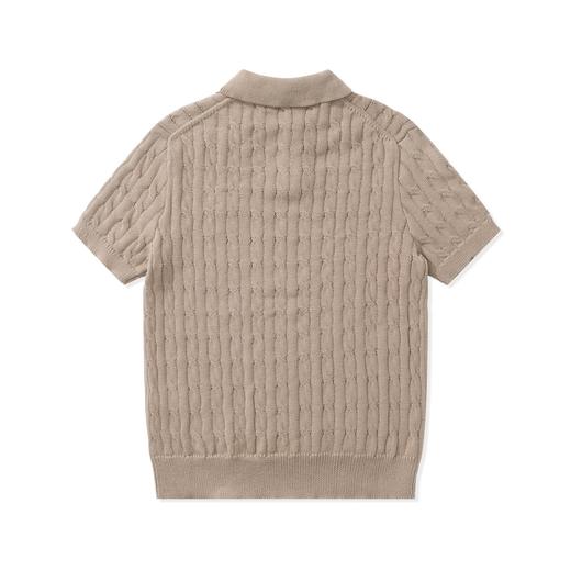 中性款纯棉短袖针织polo衫zh 商品图1