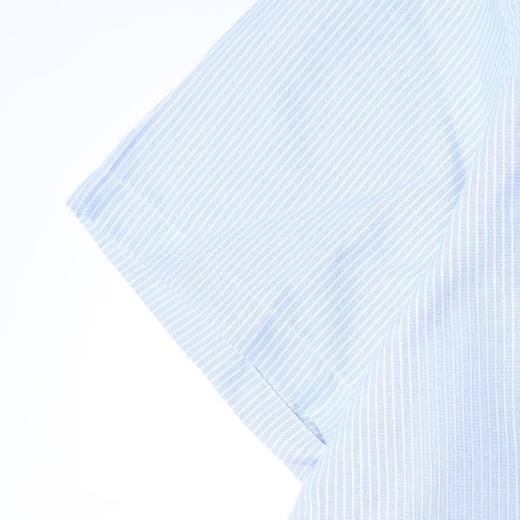 SDSA男装2026新款高贵轻奢时尚条纹拼接翻领短袖衬衫百搭时尚上衣 商品图3