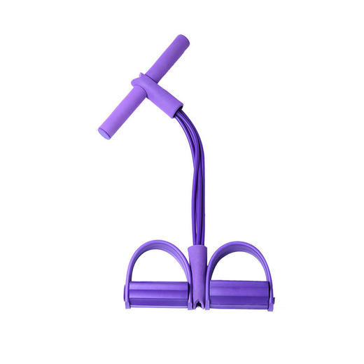 【减脂收腹❗纤细手臂】脚蹬拉力器仰卧起坐辅助器健身瑜伽家用四管脚蹬六管拉力绳。rh 商品图4