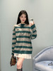 314-9 渠道货 极限特惠miu双层条纹针织运动长袖衫 商品缩略图3