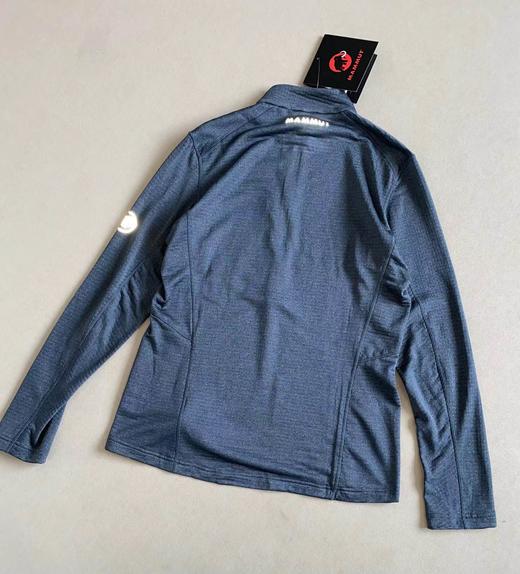 F031464男士户外轻量化高弹力半拉链套头中层夹克外套 商品图8