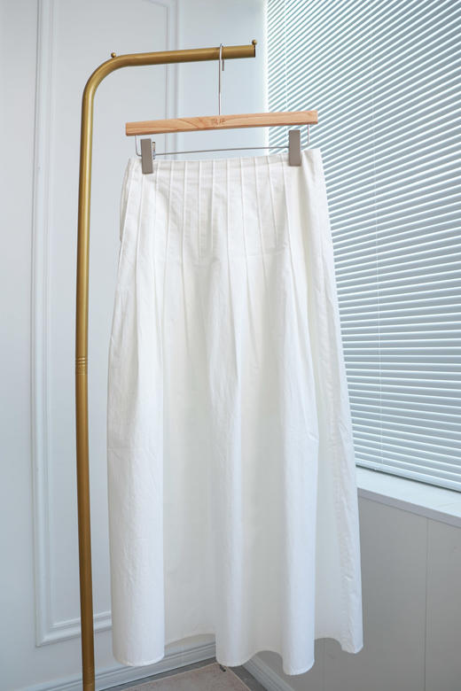 斓曲|轻法褶裥迷笛半裙 商品图1