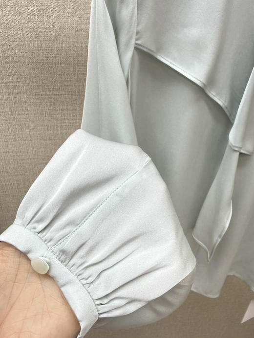 设计风重磅桑蚕丝衬衣 商品图6