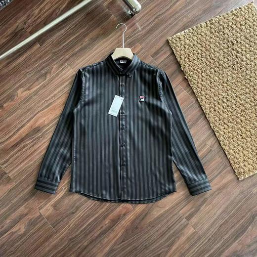F031487春季新品立体裁剪版型男士时装款竖条纹长袖衬衫 商品图4