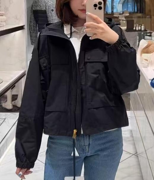 女款府绸短款连帽风衣外套zh018 商品图3