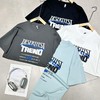 短袖上衣男款潮流字母印花短袖T恤宽松百搭帅气上衣   YLZ-G009 商品缩略图0