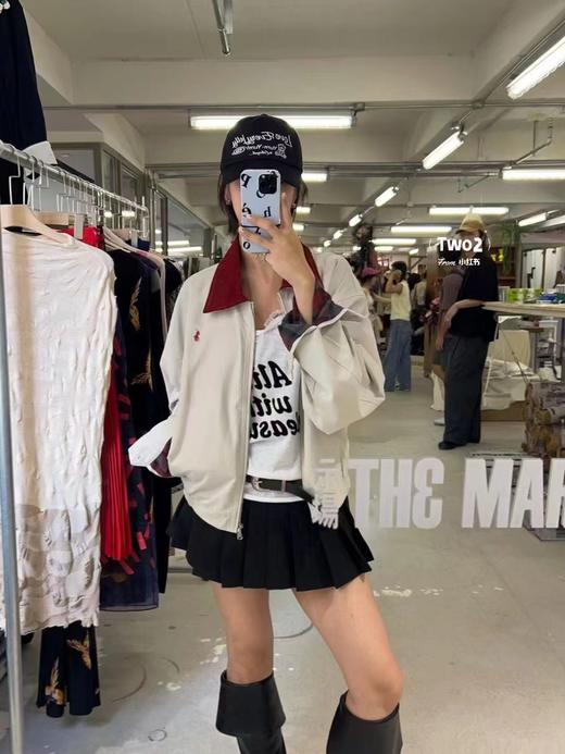 F031441秋冬新款胸前战马logo刺绣夹克拉链外套 商品图9