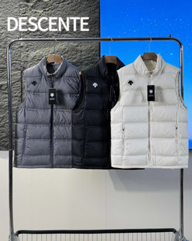 迪桑特冬季高品质立领鹅绒马甲