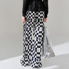 剩S 芳外春季新款黑白色棋盘格休闲裤 商品缩略图3