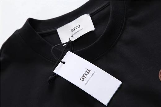 F031449黑金系列大爱心短袖情侣款男女OS毛巾绣T恤 商品图5