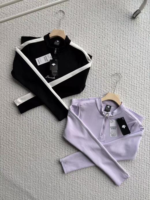 点此购买 迪桑特WOMEN’S SKI STYLE系列女士半拉链长袖针织衫 LL 342287 商品图9