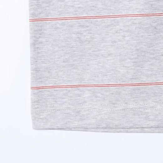 26T620SDSA男装2026新款高贵轻奢日系百搭条纹圆领短袖T恤时尚宽松上衣 商品图4