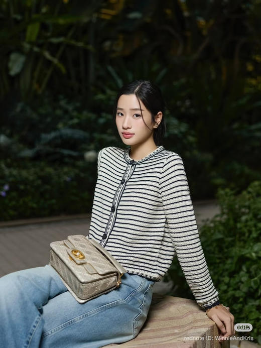 314-10 渠道圆正 雕 26ss经典海军蓝条纹开衫 商品图0