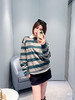 314-9 渠道货 极限特惠miu双层条纹针织运动长袖衫 商品缩略图2