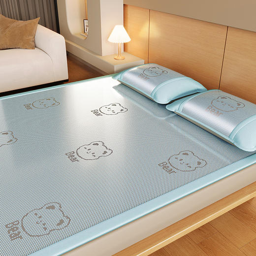 【品牌直发】加倍生活 刺绣加宽包边冰藤席三件套-甜蜜熊系列 6色可选 yc0415018 商品图5