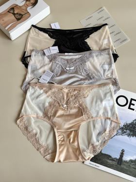 315-2 LA蕾丝与真丝的私密仪式感 女士内裤