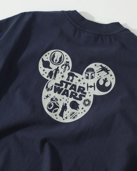 点此购买 Saint Disney米奇&星球大战三方联名限定重磅做旧高街短袖T恤 ms 342369 商品图11