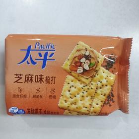 太平梳打饼干芝麻味100克/袋24袋/箱