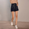 剩S 芳外春季新款时尚气质通勤仿牛仔短裤百搭显腿长休闲裤女0274 商品缩略图1