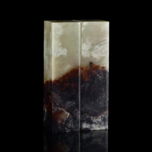 孤品17917伊犁石情侣对章结婚对章书画落款组合用章2.0*2.0*7.5cm 商品图3