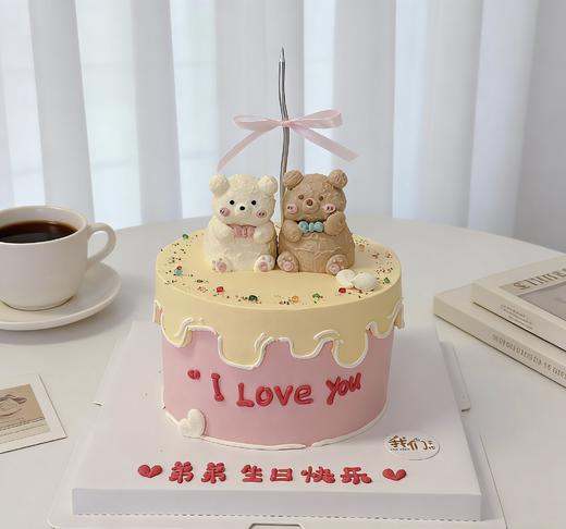 小熊熊小动物卡通蛋糕-低糖处理无添加 商品图2