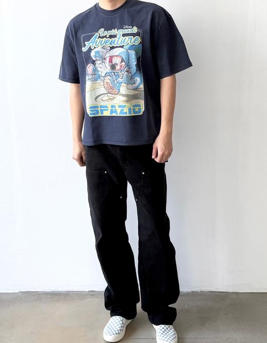 点此购买 Saint Disney米奇&星球大战三方联名限定重磅做旧高街短袖T恤 ms 342369 商品图4