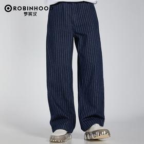 罗宾汉条纹设计感休闲时尚百搭减龄舒适男士春季新款牛仔长裤