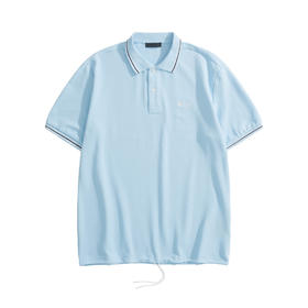 男款棉质抽绳短袖Polo衫la020