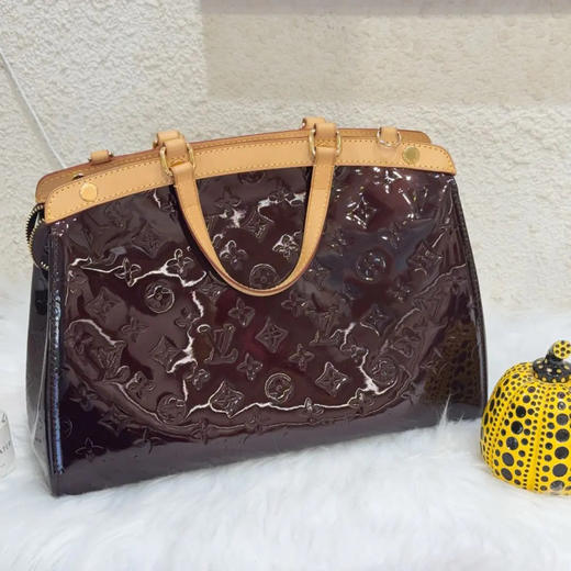 Lv brea 浮雕印花 漆皮 车厘子色 中号 医生包 商品图1