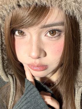 jumicon 半年抛 琥珀甜心  直径14.5mm 着色14.3mm