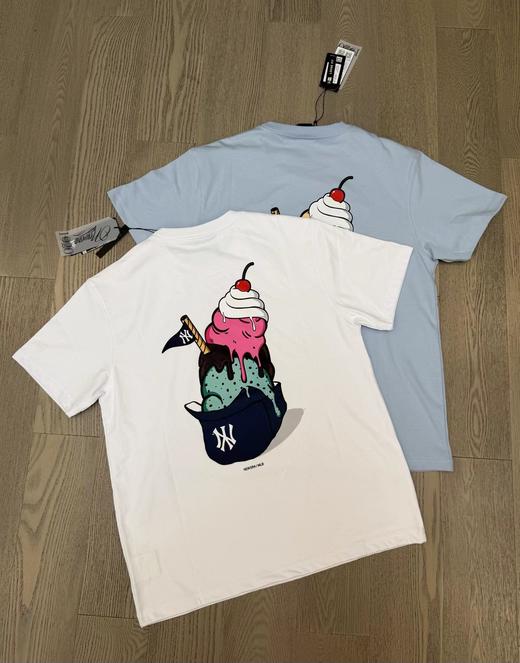 F031474松弛氛围感新春圆领后背冰淇淋图案印花短袖T恤 商品图2