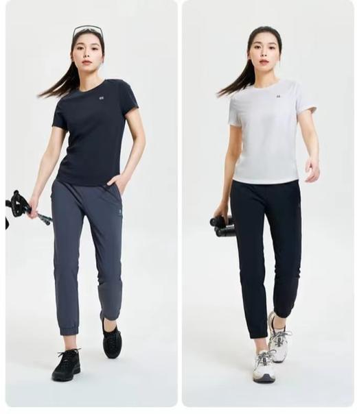 F031417女士户外夏季纯棉短袖T恤柔软亲肤质感轻便舒适 商品图7