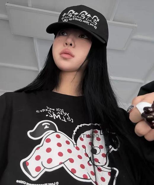 F031404马年新年限定可爱波点小马字母印花圆领短袖T恤 商品图9