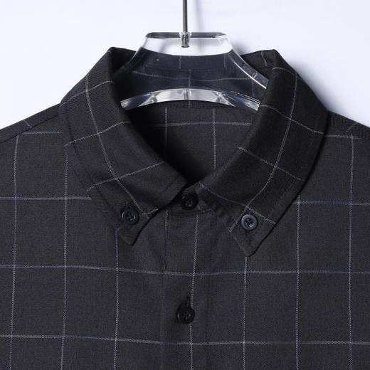 RY95596SDSA男装2026新款高贵轻奢老钱风潮流格子短袖衬衫下摆松紧百搭 商品图4