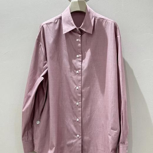 春夏新款 人手款！ row蔷薇粉衬衣  120支匹马棉  色织面料 柔软有光泽 商品图3