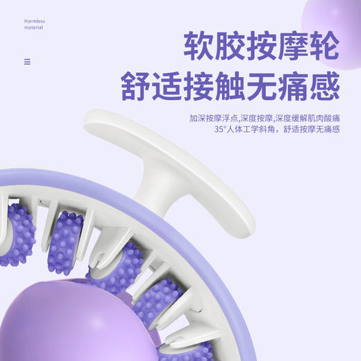 【放松肌肉❗舒缓疲劳】新款健身器材瘦腿器环形运动滚轮手持泡沫按摩轴可拆卸环形美腿器。rh 商品图3